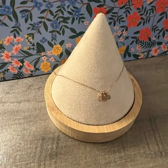 Sarah O. 3 Marquise Moonstone Pendants Necklace Rose Gold - Picture 3 of 5